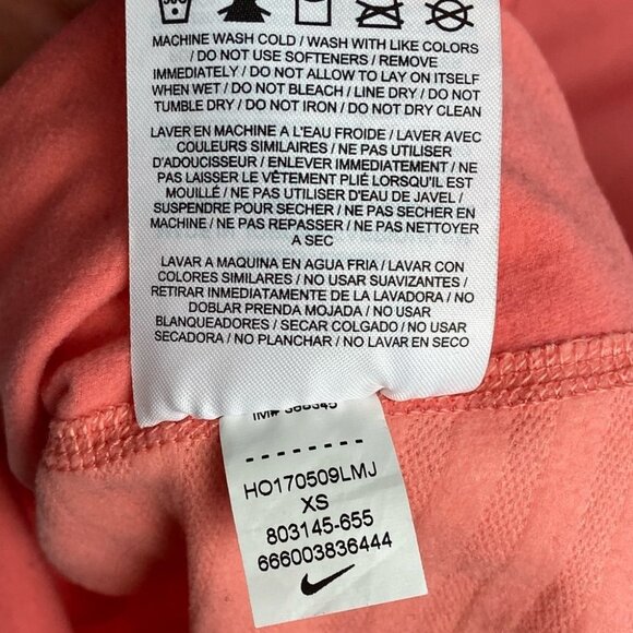 Nike Pro Training Jacket Sunblush Pinks Size XS Run‎ Fitness Athleisure Pullover - Picture 8 of 12